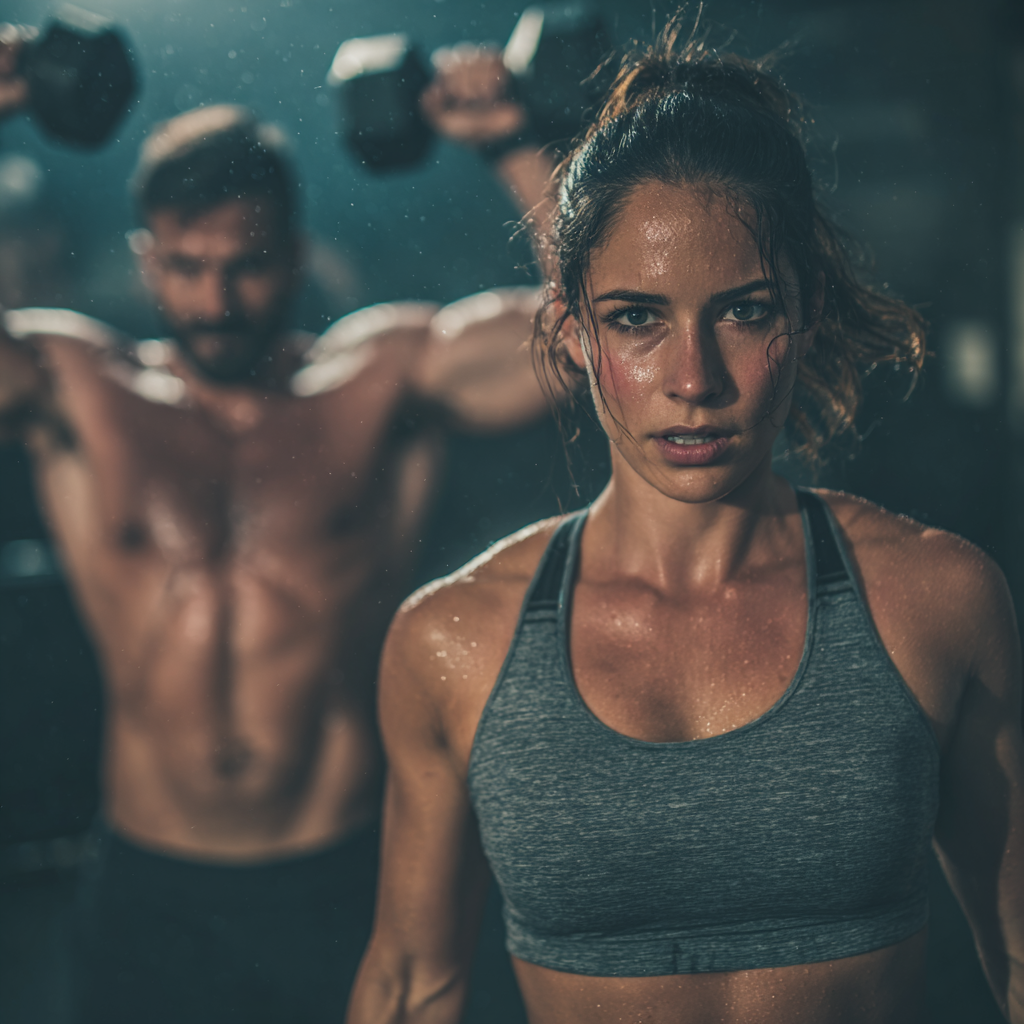 Smiling middle-aged Hungarian adults enjoying a group fitness session outdoors in a park setting, showing diverse body types engaging in natural movement exercises